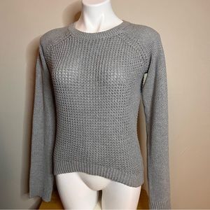 Aeropostale Small Grey Open Knit Sweater
